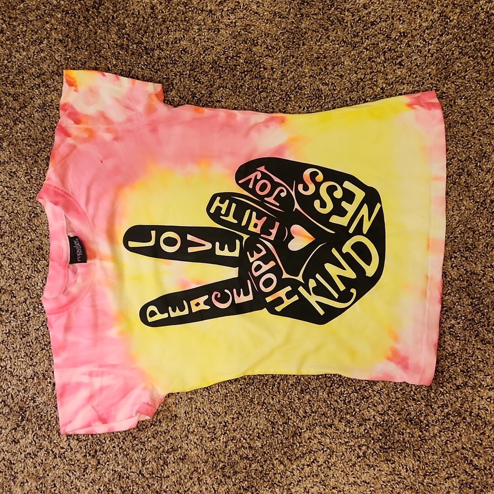 ❤️3/15$❤️Tie Dye popular sports 100% cotton colorful tshirt size small